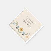 Verspielte Hummel-Baby-Party Serviette (Ecke)