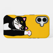Verspielte Katze iPhone 16 Hülle (Rückseite (Horizontal))