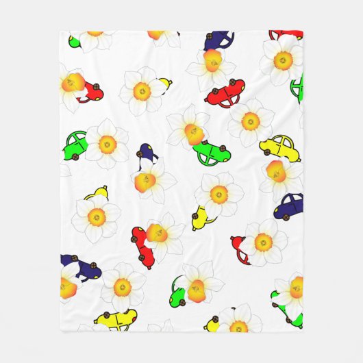 Verspielte Kritzelmuster-Decke Fleecedecke (Vorderseite)