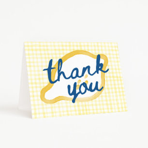 Verspielte Lemon Baby Shower Danke
