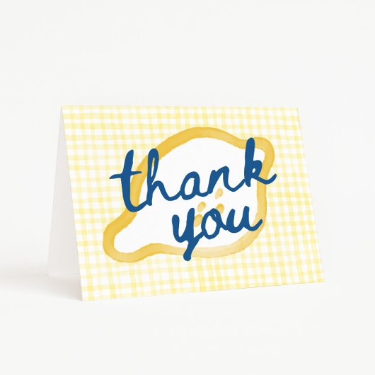 Verspielte Lemon Baby Shower Danke