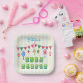 Verspielte Mahjong-Baby-Party Pappteller (Party)