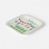 Verspielte Mahjong-Baby-Party Pappteller (Gewinkelt)