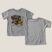 Verspielte Pals: Cartoon Elephant und Ente (Design Vorderseite & Rückseite)