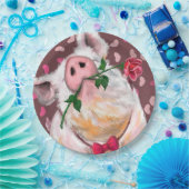 Verspielte Paper Teller Gentleman Pig Romantische  (Party)