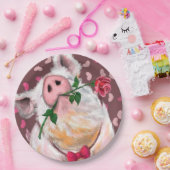 Verspielte Paper Teller Gentleman Pig Romantische  (Party)
