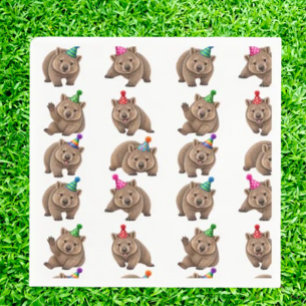 Verspielte Party Australische Wombats Geschenkpapier