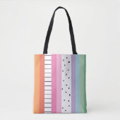 Verspielte Popstreifen Tasche (Vorderseite)