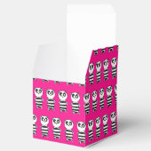 Verspielte Schwarz-Weiß-Panda-Kunst Geschenkschachtel (Geöffnet)