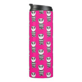 Verspielte Schwarz-Weiß-Panda-Kunst Thermosbecher (Nach rechts gedreht)