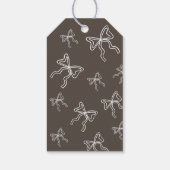 Verspielte Teddybär-Babyparty  Geschenkanhänger (Rückseite)