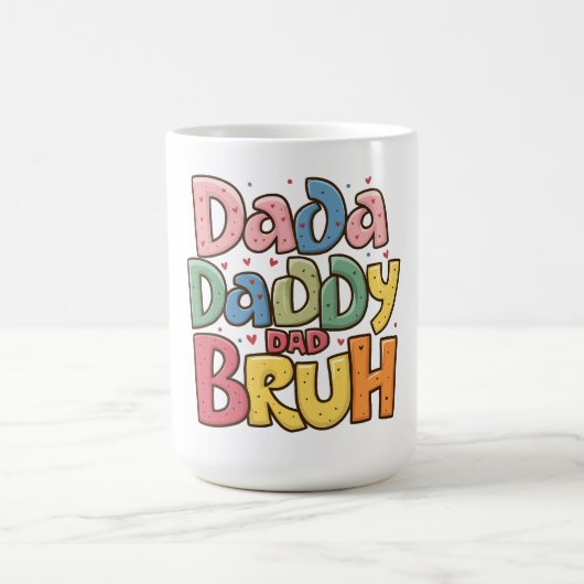 Verspielte Vater-Spruch-Kunst Kaffeetasse (Mittel)