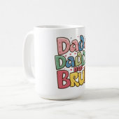 Verspielte Vater-Spruch-Kunst Kaffeetasse (Vorderseite Links)