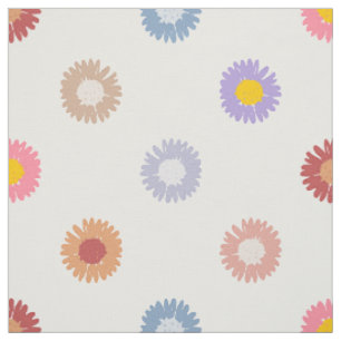 Verspielte Volkskunst-Daisies Nähzimmer für Kind Stoff