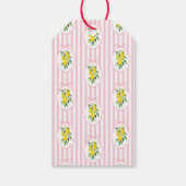 Verspielte Zitrus-Hochzeitsdusche-Dankeschön-Anhän Geschenkanhänger (Rückseite)