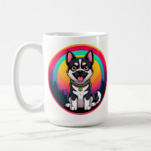 Verspielter Cartoon-Hund Kaffeetasse