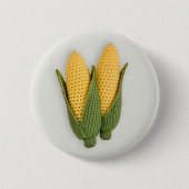 Verspielter Chic Oma's Garden Modern Crochet Corn Button (Vorderseite)