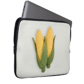 Verspielter Chic Oma's Garden Modern Crochet Corn Laptopschutzhülle (Vorne Rechts)