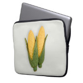 Verspielter Chic Oma's Garden Modern Crochet Corn Laptopschutzhülle (Vorderseite Links)