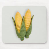 Verspielter Chic Oma's Garden Modern Crochet Corn Mousepad (Vorne)
