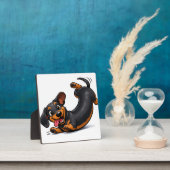 Verspielter Dachshund-Welpe Fotoplatte (InSitu)