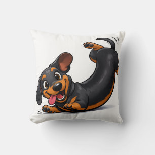 Verspielter Dachshund-Welpe Kissen