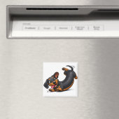 Verspielter Dachshund-Welpe Magnet (In Situ (Geschirrspüler))