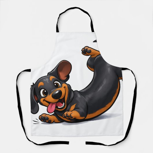 Verspielter Dachshund-Welpe  Schürze (Vorderseite)
