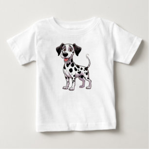 Verspielter Dalmatiner-Welpe Baby T-shirt