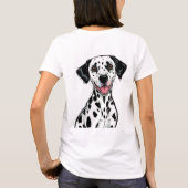 Verspielter Dalmatiner-Welpe T-Shirt (Rückseite)