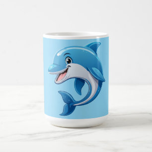Verspielter Delfin Kaffeetasse