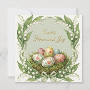 Verspielter Frohe Ostern Gruß Karte