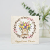 Verspielter Frohe Ostern Gruß Karte (Stehend Vorderseite)