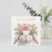 Verspielter Frohe Ostern Gruß Karte (Stehend Vorderseite)