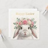 Verspielter Frohe Ostern Gruß Karte (Vorderseite/Rückseite Beispiel)