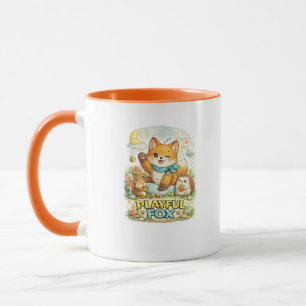 Verspielter Fuchs Süße Wald-Tasse Tasse