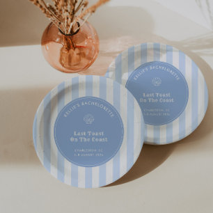 Verspielter Handgezeichneter Letzter Toast Am Stra Pappteller