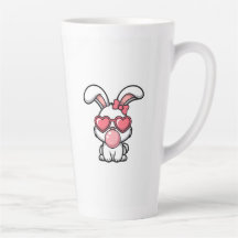 verspielter Kawaii-Hase mit Kaugummiblase