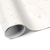Verspielter Pfirsich-Punkte-Geburtstag Geschenkpapier (Rolleneckpunkt)