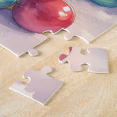 Verspielter Pitbull öffnet Weihnachtsgeschenke Fei Puzzle (Seite)