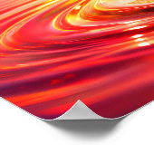 Verspielter Regenbogenwald-Splash Poster (Ecke)