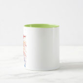 Verspielter roter Rough-Collie-Becher Tasse (Zentrum)