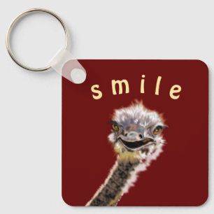 Verspielter Schlüsselanhänger Happy Ostrich - Läch