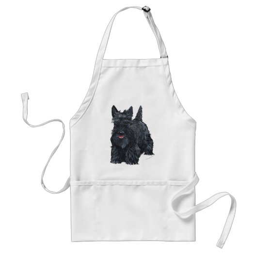 Verspielter Scottish Terrier Schürze (Vorne)