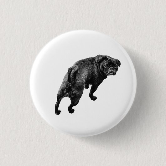 Verspielter Stand, Klares Herz Button (Vorderseite)