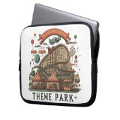 Verspielter Themenpark Laptopschutzhülle (Vorderseite Links)