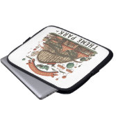 Verspielter Themenpark Laptopschutzhülle (Vorne Knopf)