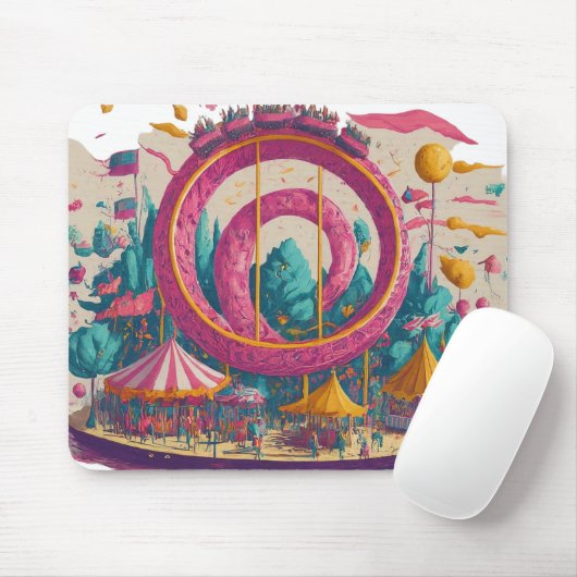 Verspielter Themenpark Mousepad (Mit Mouse)