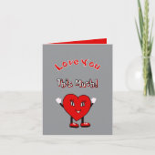 Verspielter Valentinstag Feiertagskarte (Vorderseite)