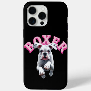 Verspielter weißer Boxerhund Case-Mate iPhone Hülle